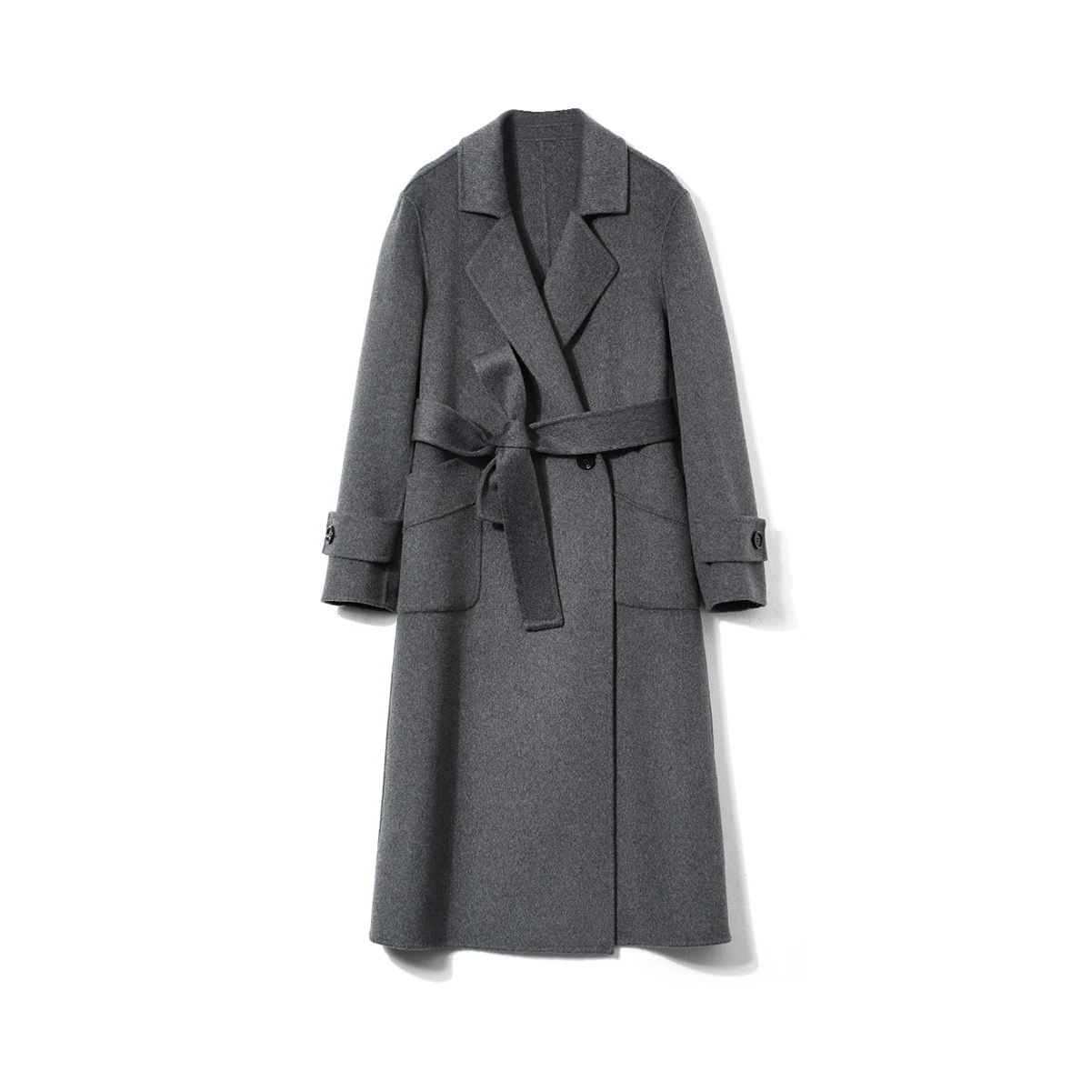 Long Grey Cashmere Coat 1 Long Grey Cashmere Coat 1
